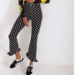 discount universe black pant w sequins